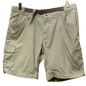 COLUMBIA Mens Hiking Shorts Size 36 Khaki Tan Cargo Omni Wick